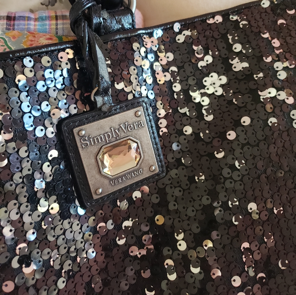 Vera wang sequin purse, sample, new without tags